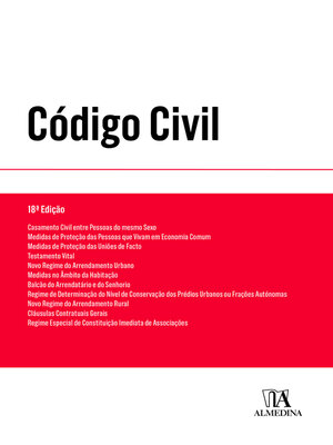 cover image of Código Civil--Textos da Lei--18ª Edição